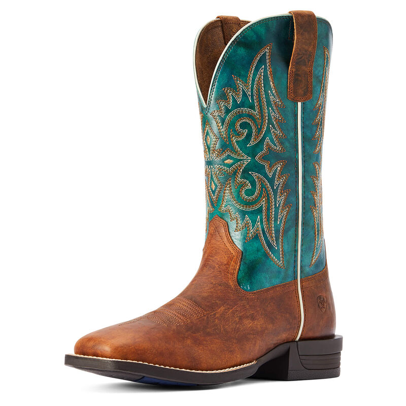 Botas Vaqueras Ariat Wild Thang Marrones/Turquesa Hombre - Chile 643-AEPJFX